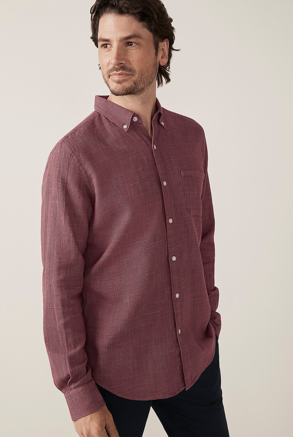 Textured Double Weave Shirt