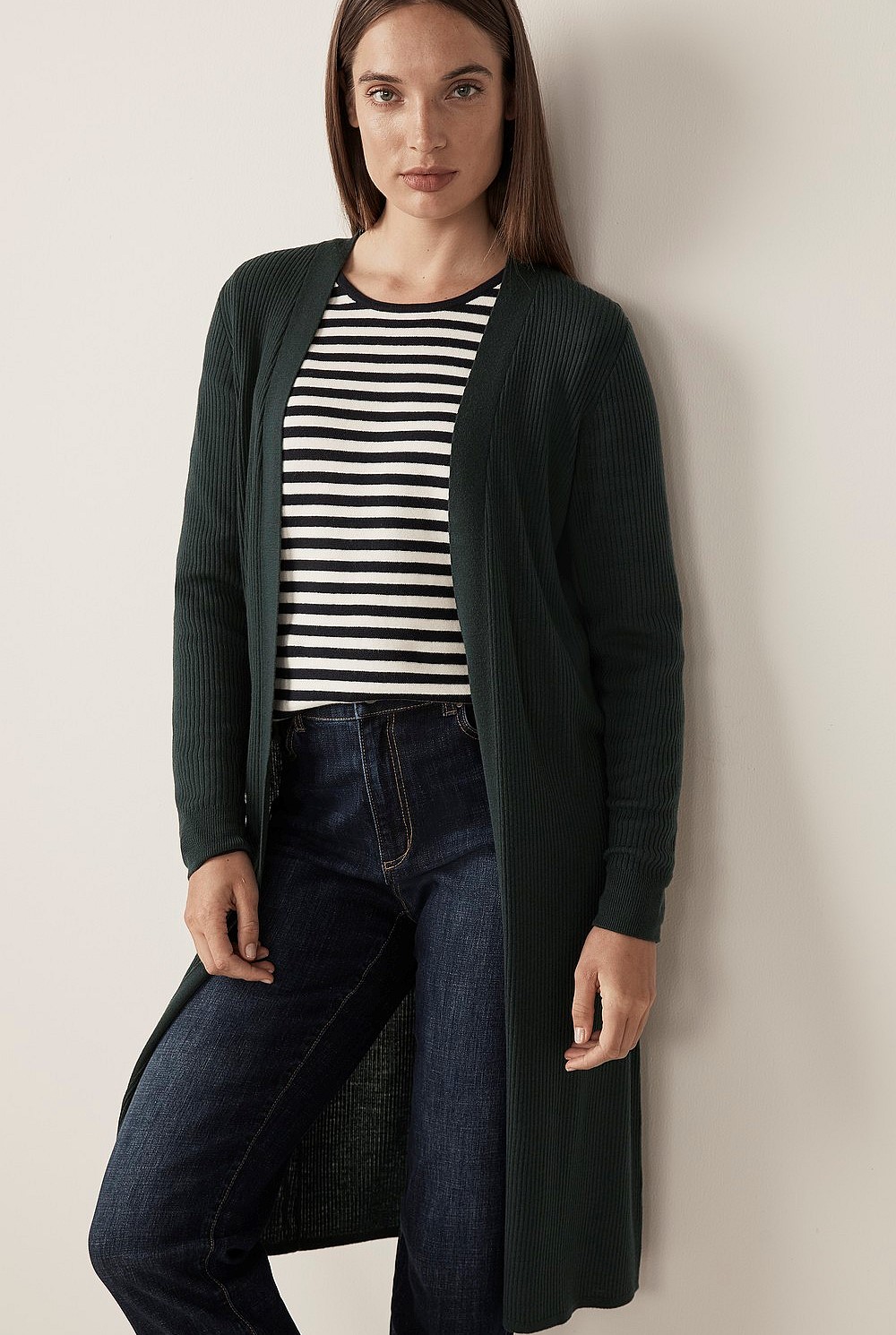 Merino Rib Cardigan