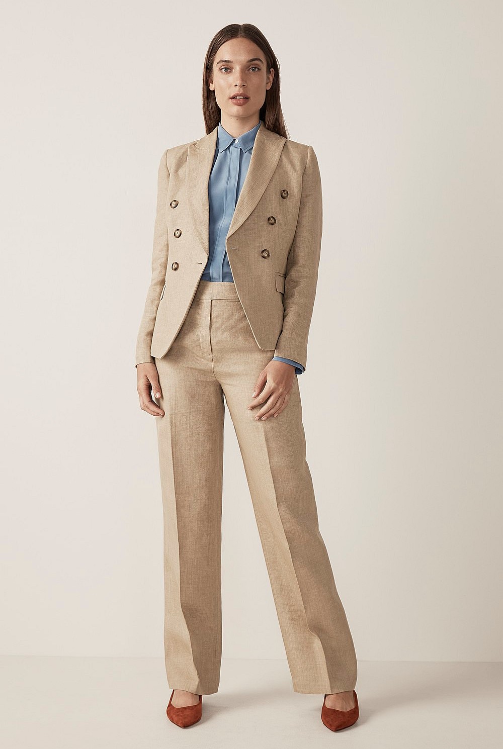 Linen Full Wide Leg Pant