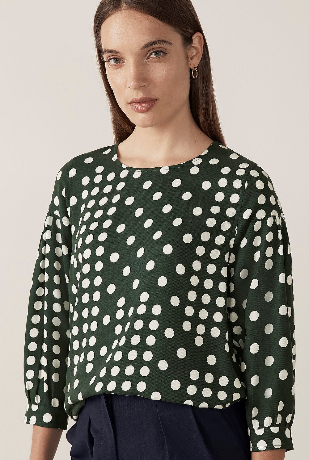 Block Spot Blouse