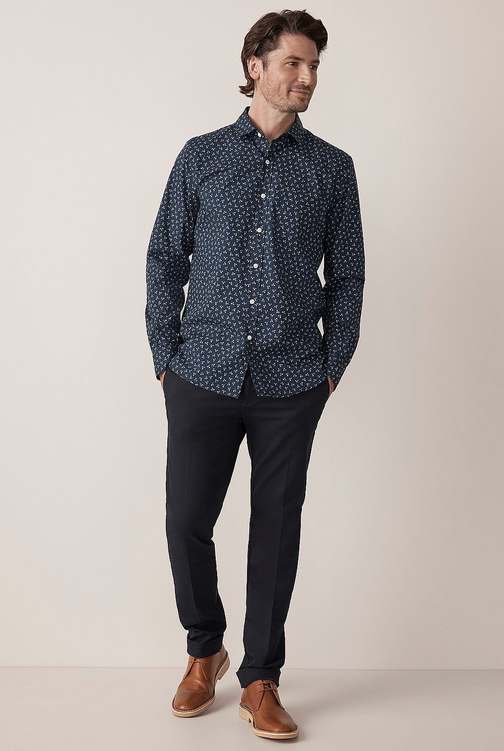 Autumn Leaf Print Shirt