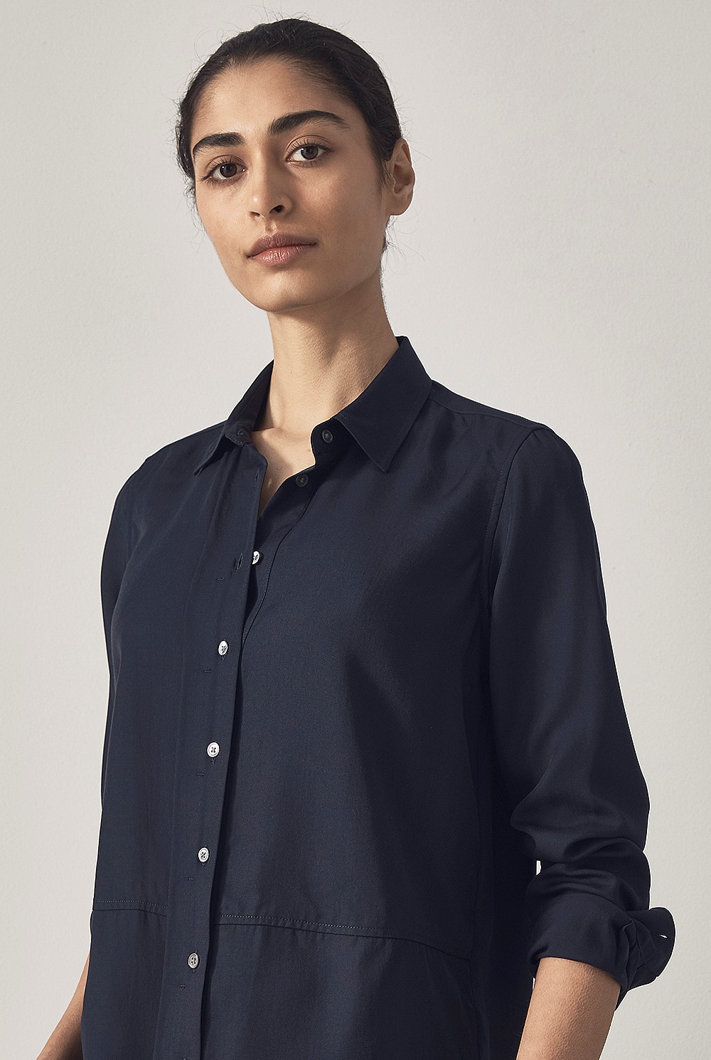 Modal Placket Detail Shirt