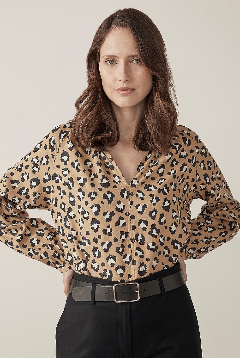 Leopard Print Blouse