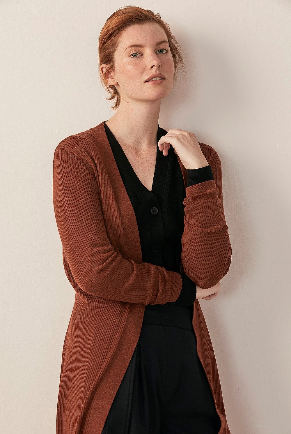 Merino Rib Cardigan