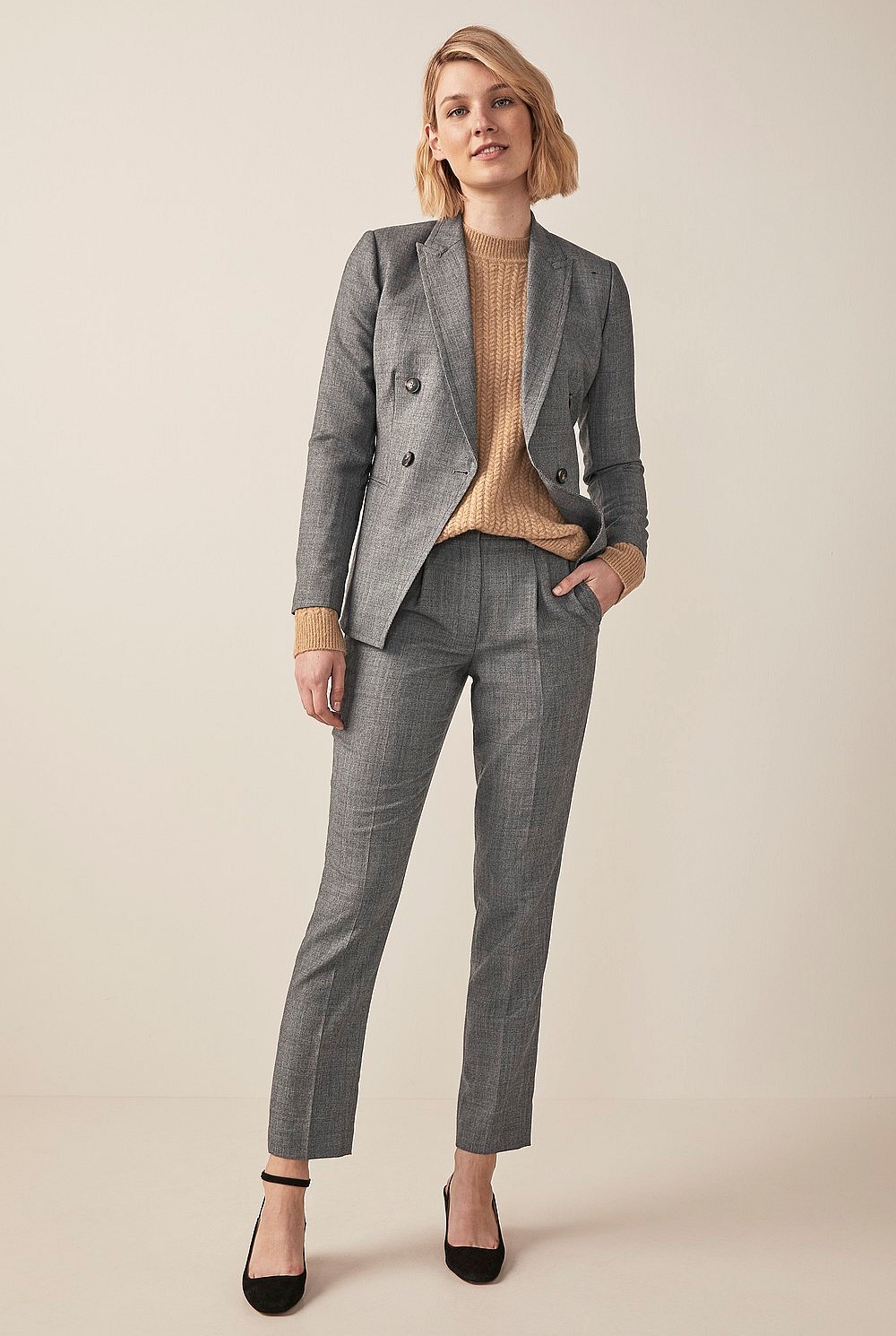 Yarn Dyed Pleat Front Pant