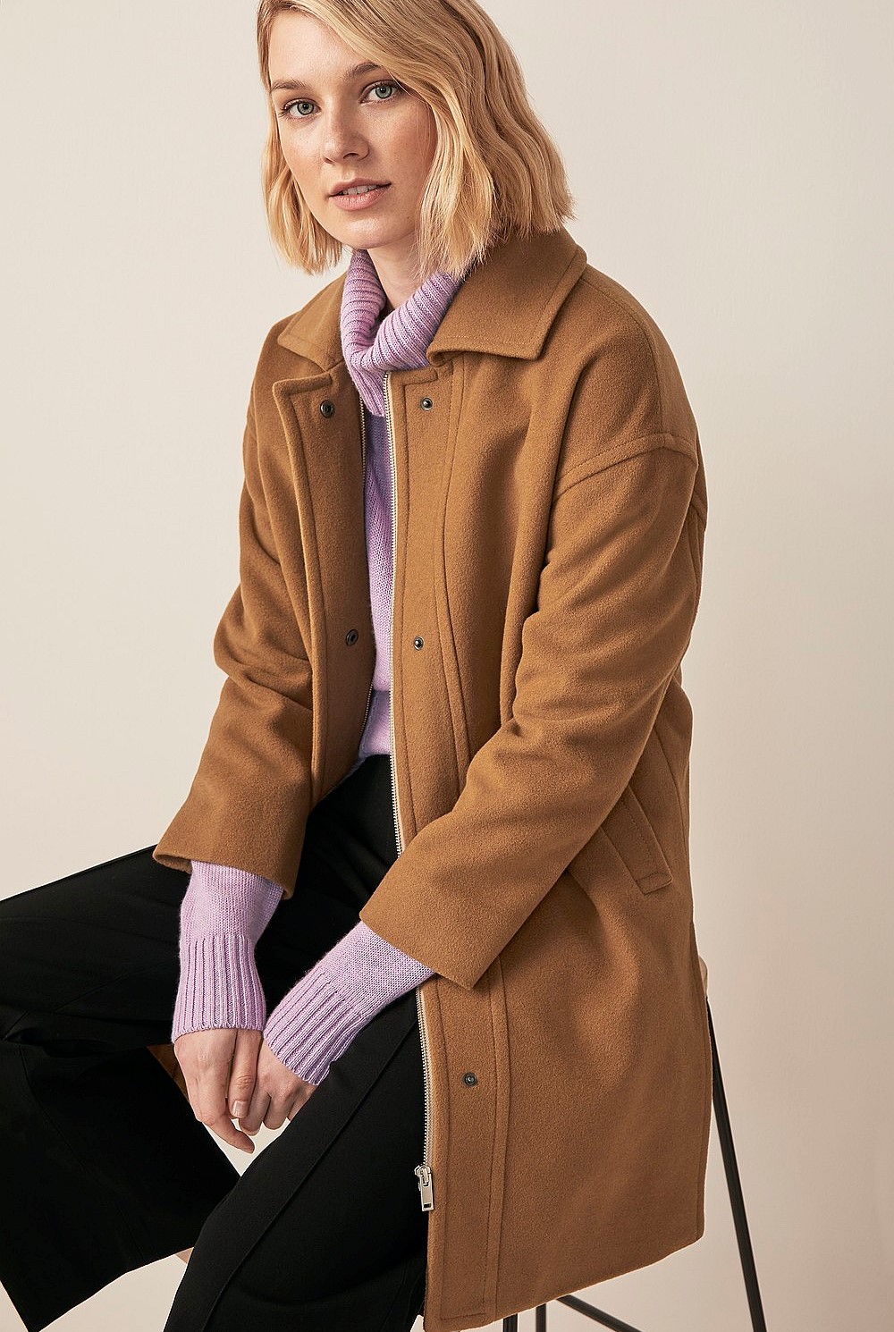 Relaxed Sporty Coat