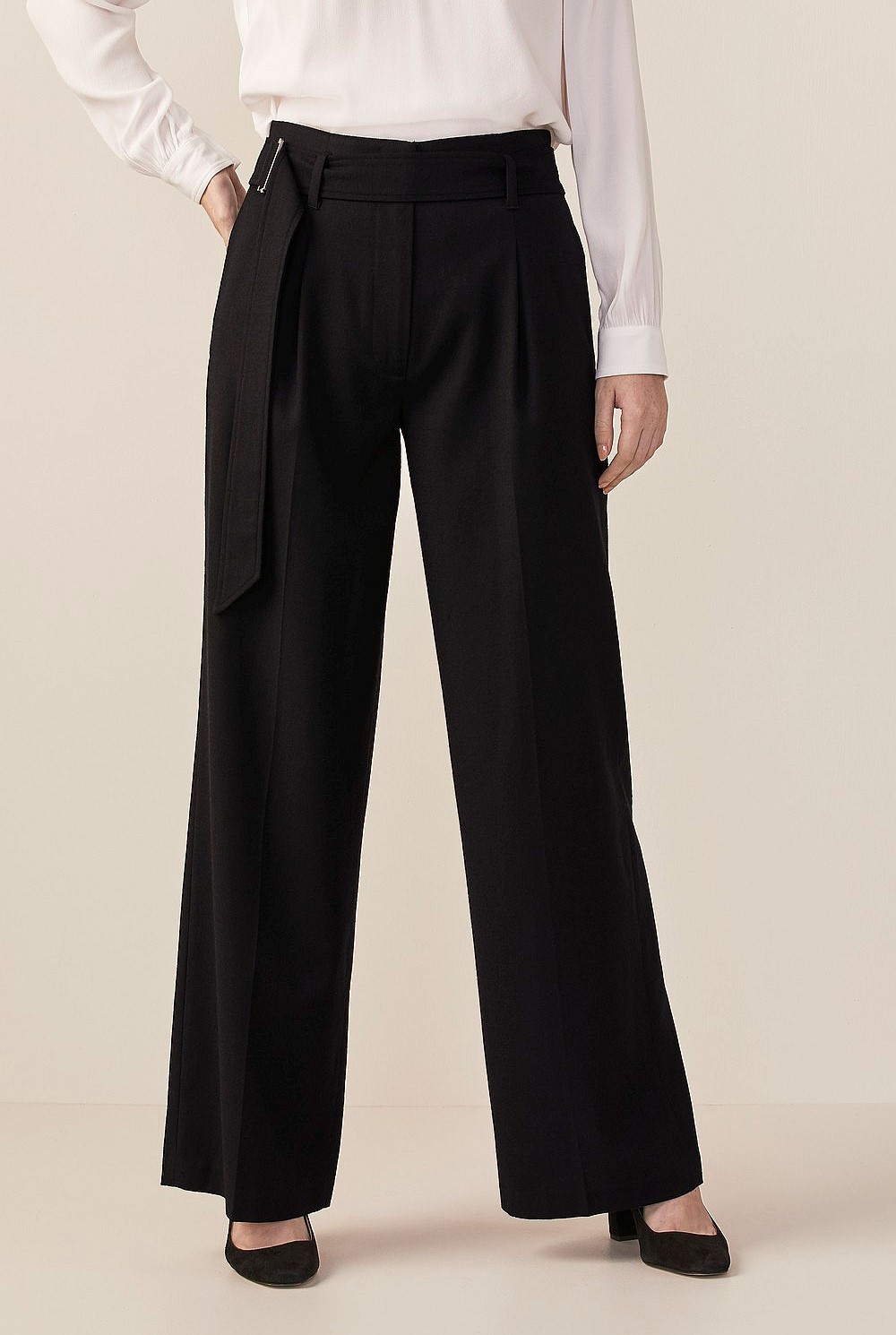 Flannel Wide Leg Pant