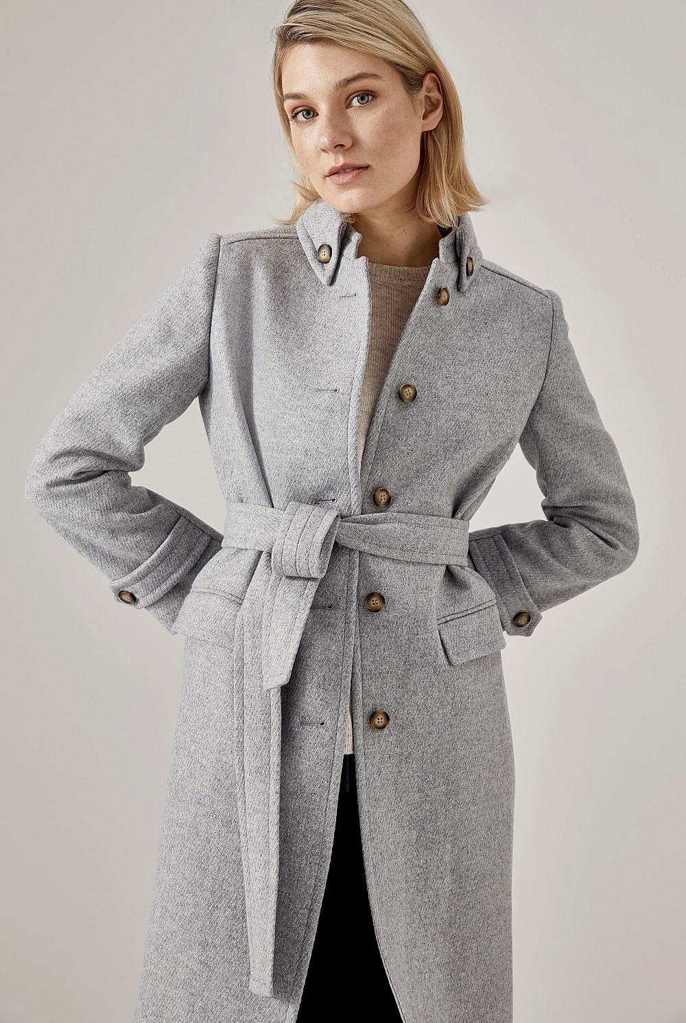 Wool Military Coat