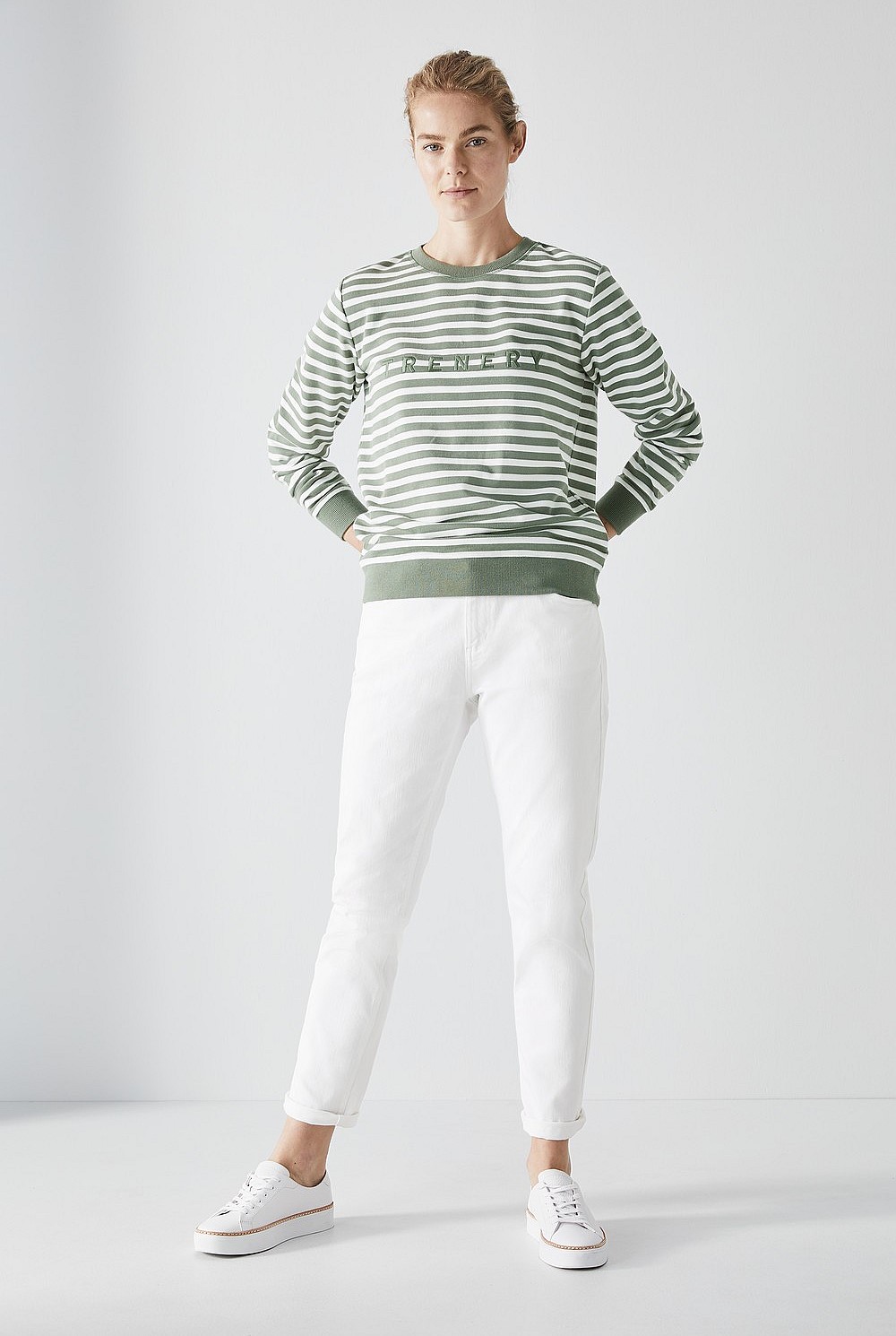Australian Cotton Stripe Logo Sweat