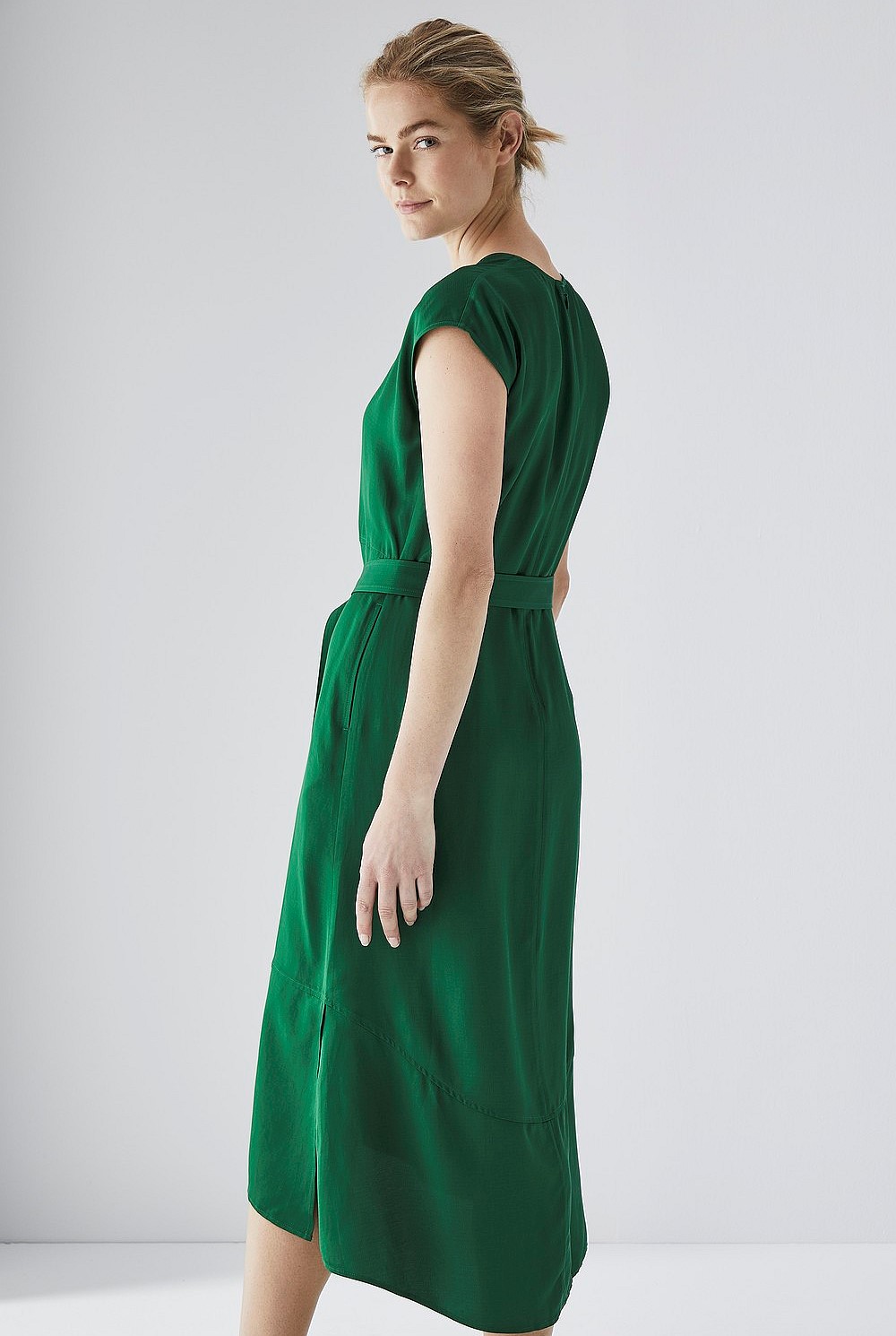 Cap Sleeve Midi Dress