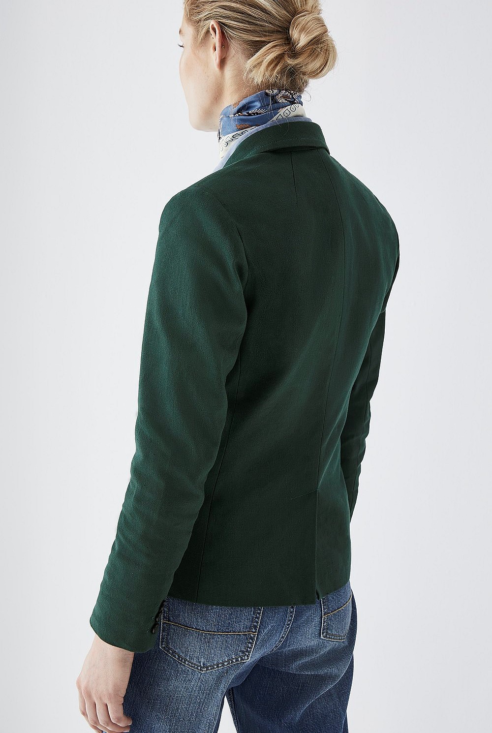 Cotton Linen Pocket Blazer