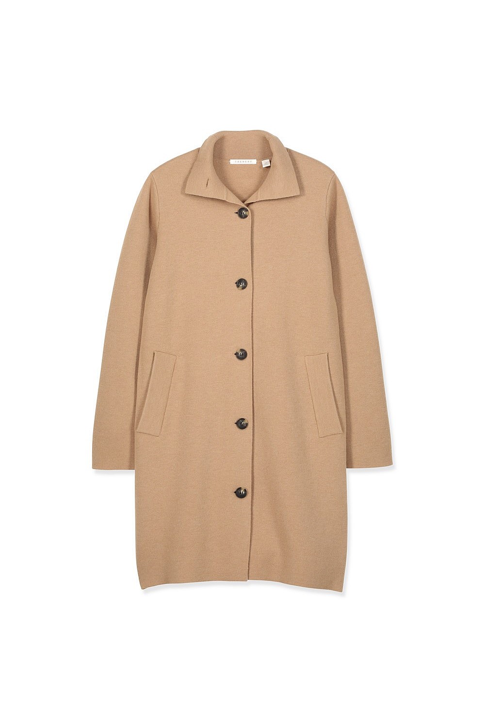 Merino Button Front Coat