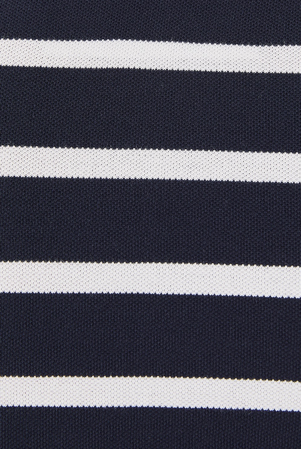 Classic Pique Stripe Logo Polo