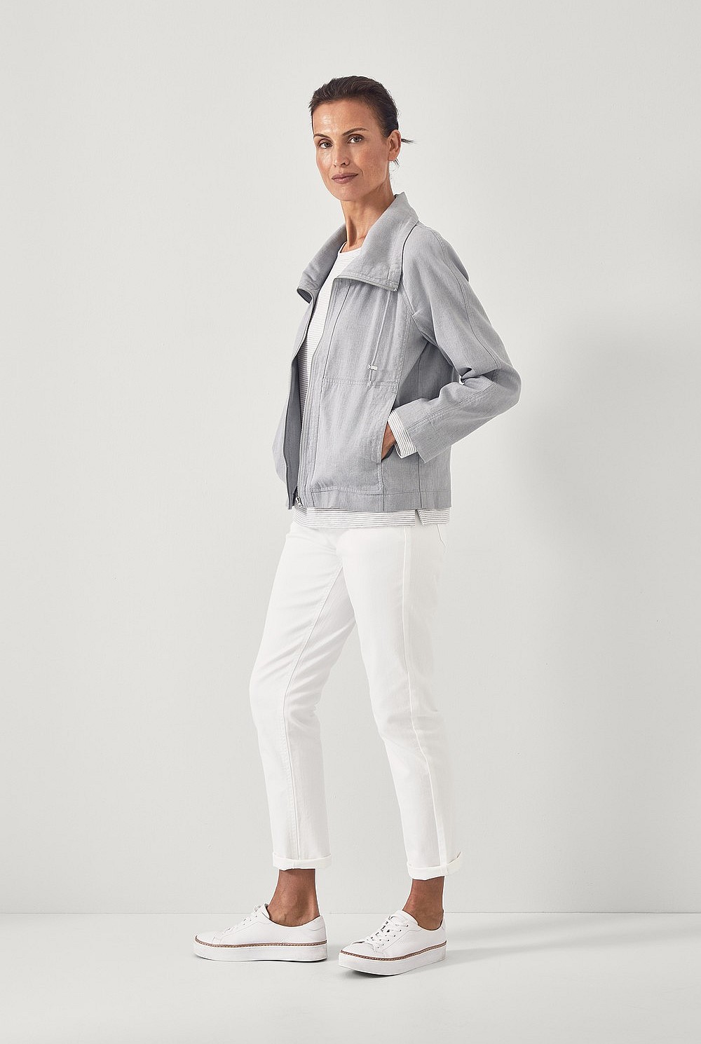 Linen Cotton Relaxed Jacket