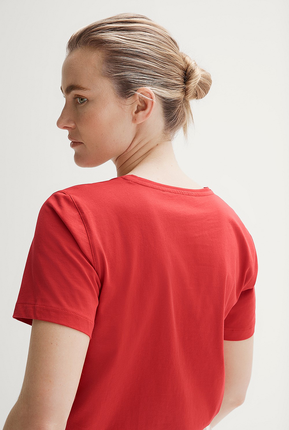 Pima Cotton V Neck T-shirt