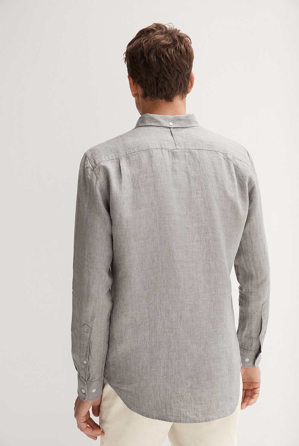 Tailored Fit Delave Linen Long Sleeve Shirt