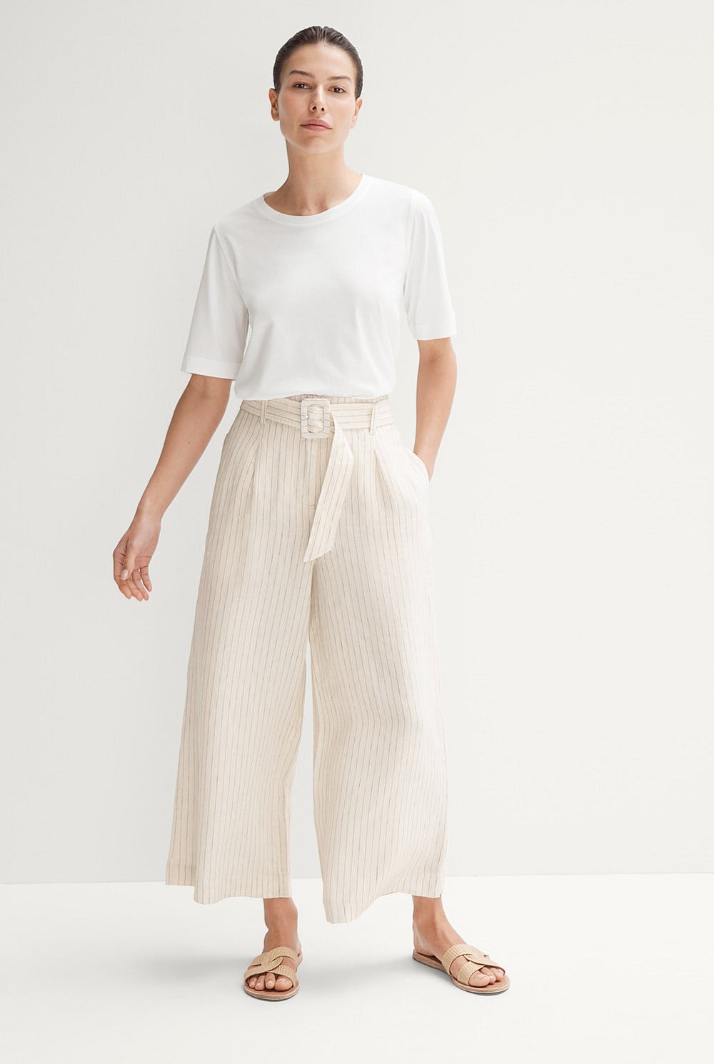 Pima Cotton Half Sleeve Relaxed T-shirt