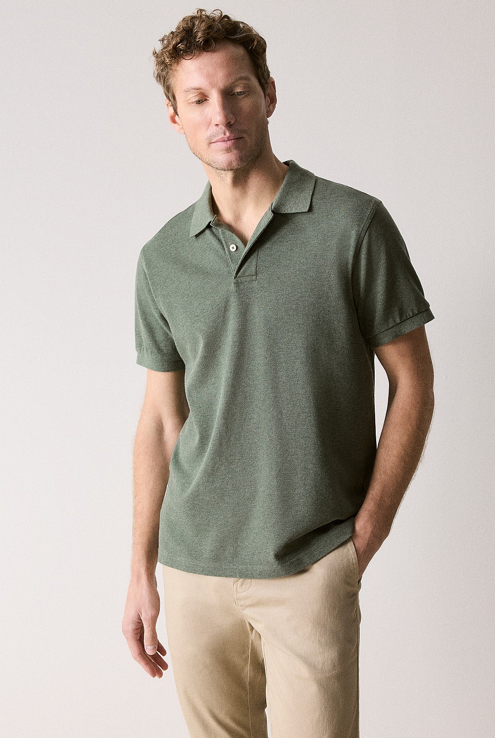 Cotton Pique Marle Polo