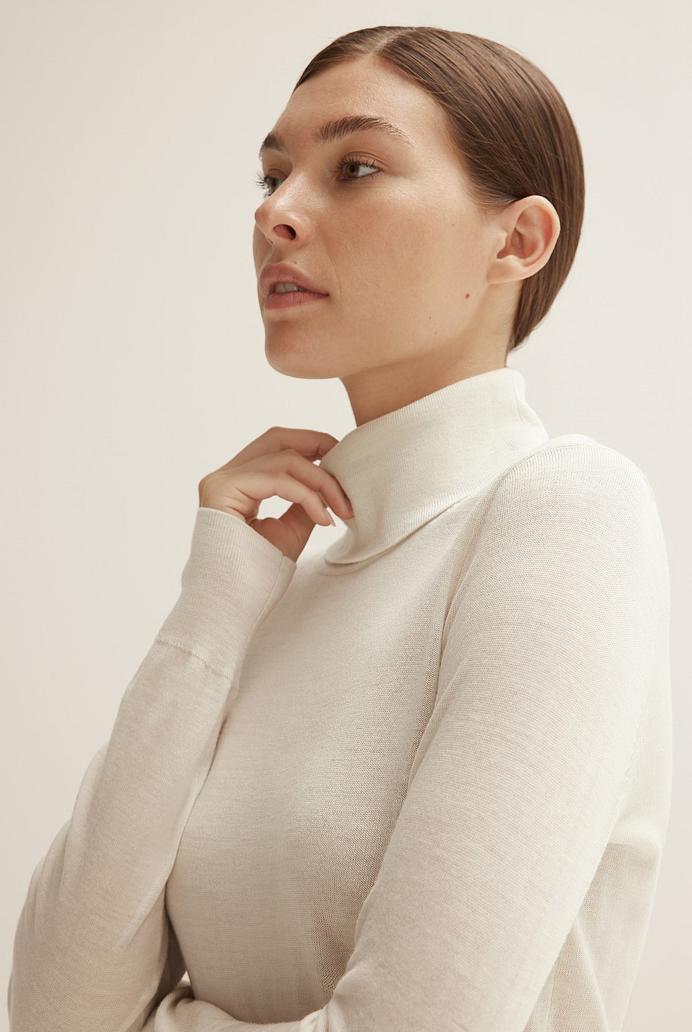 Merino Roll Neck