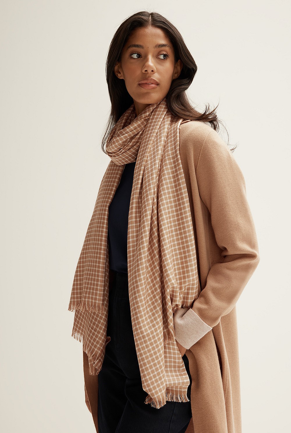 Yarn Dyed Check Scarf