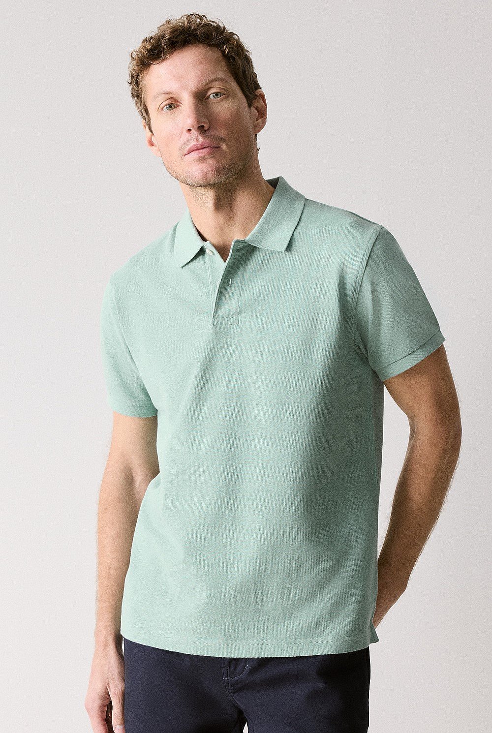 Cotton Pique Marle Polo