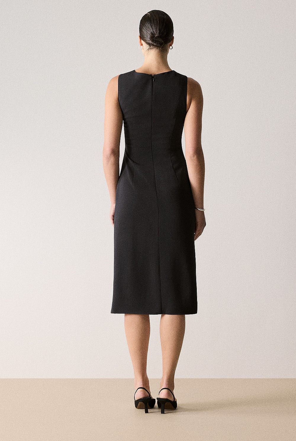 Wrap Effect Midi Dress