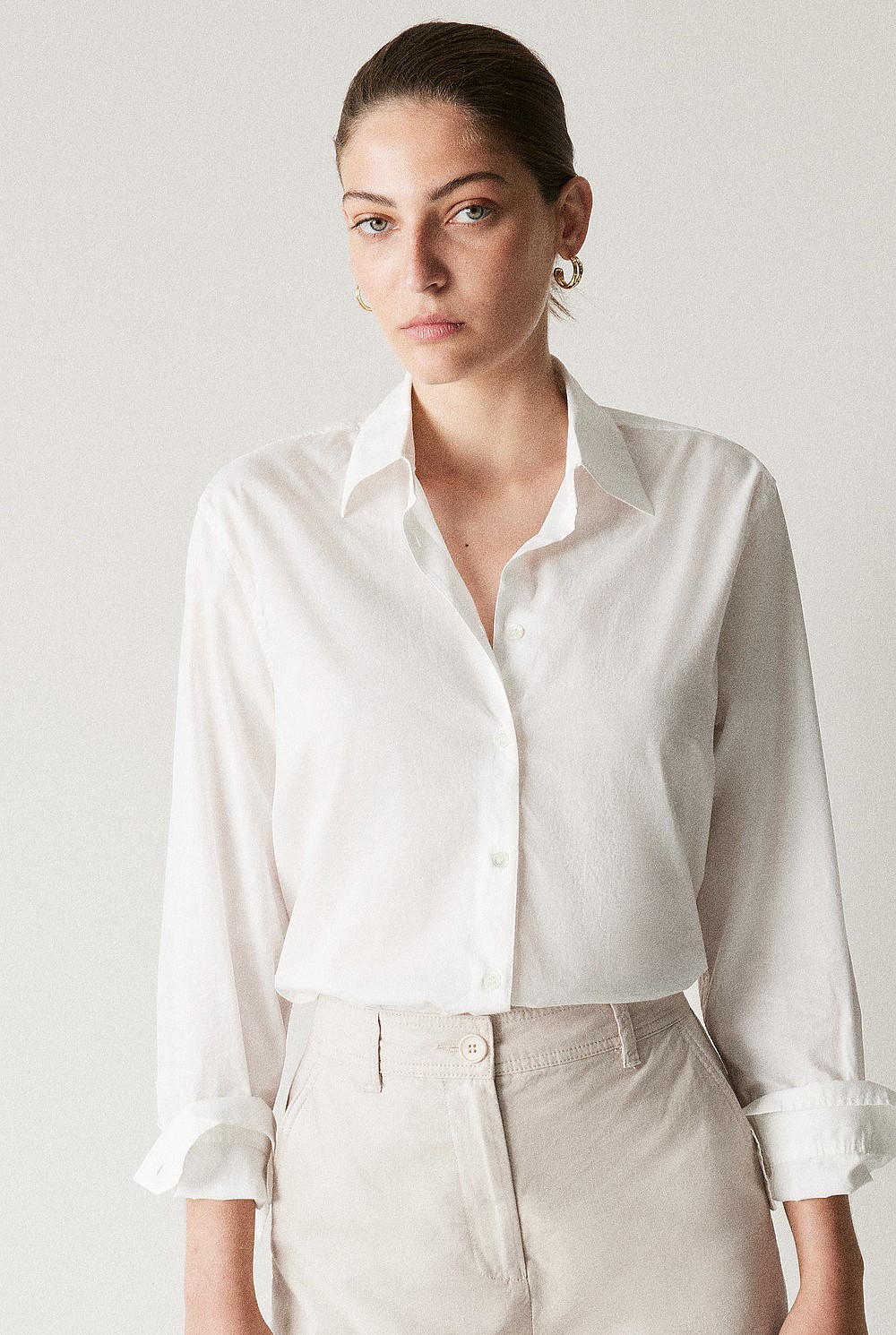 Cotton Voile Long Sleeve Shirt