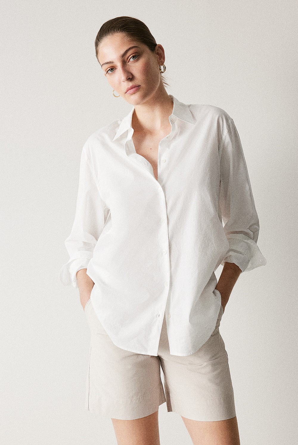 Cotton Voile Long Sleeve Shirt