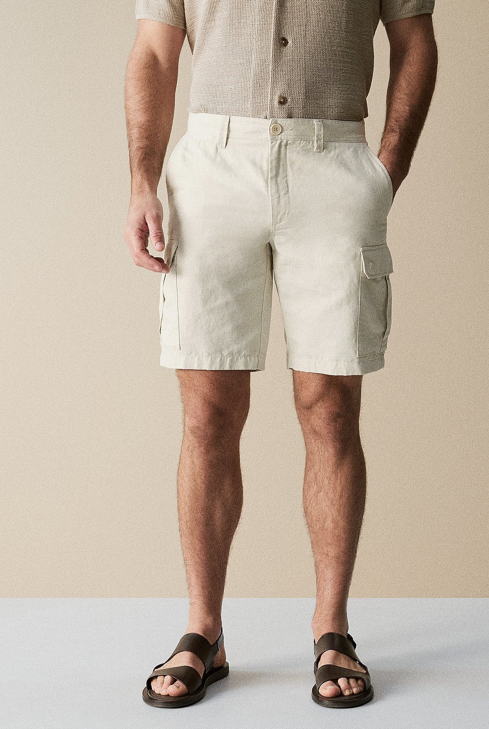Linen Cotton Utility Short