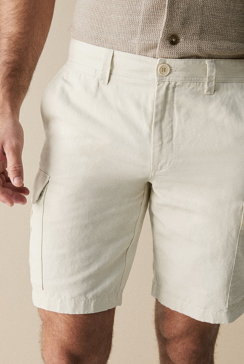 Linen Cotton Utility Short