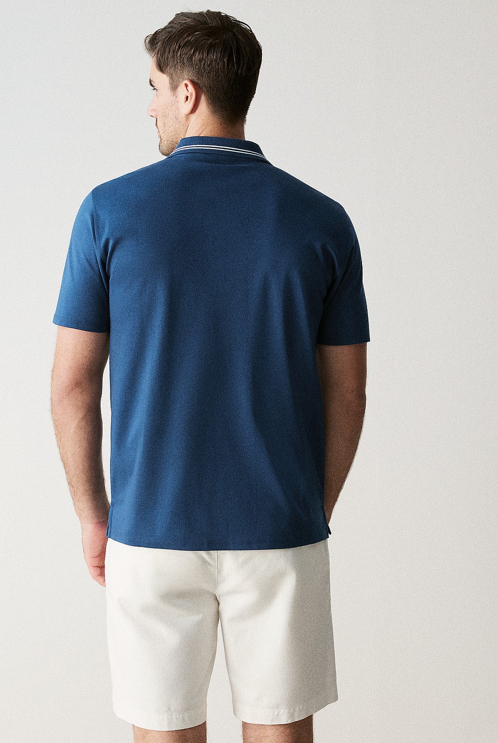 Cotton Interlock Contrast Trim Polo