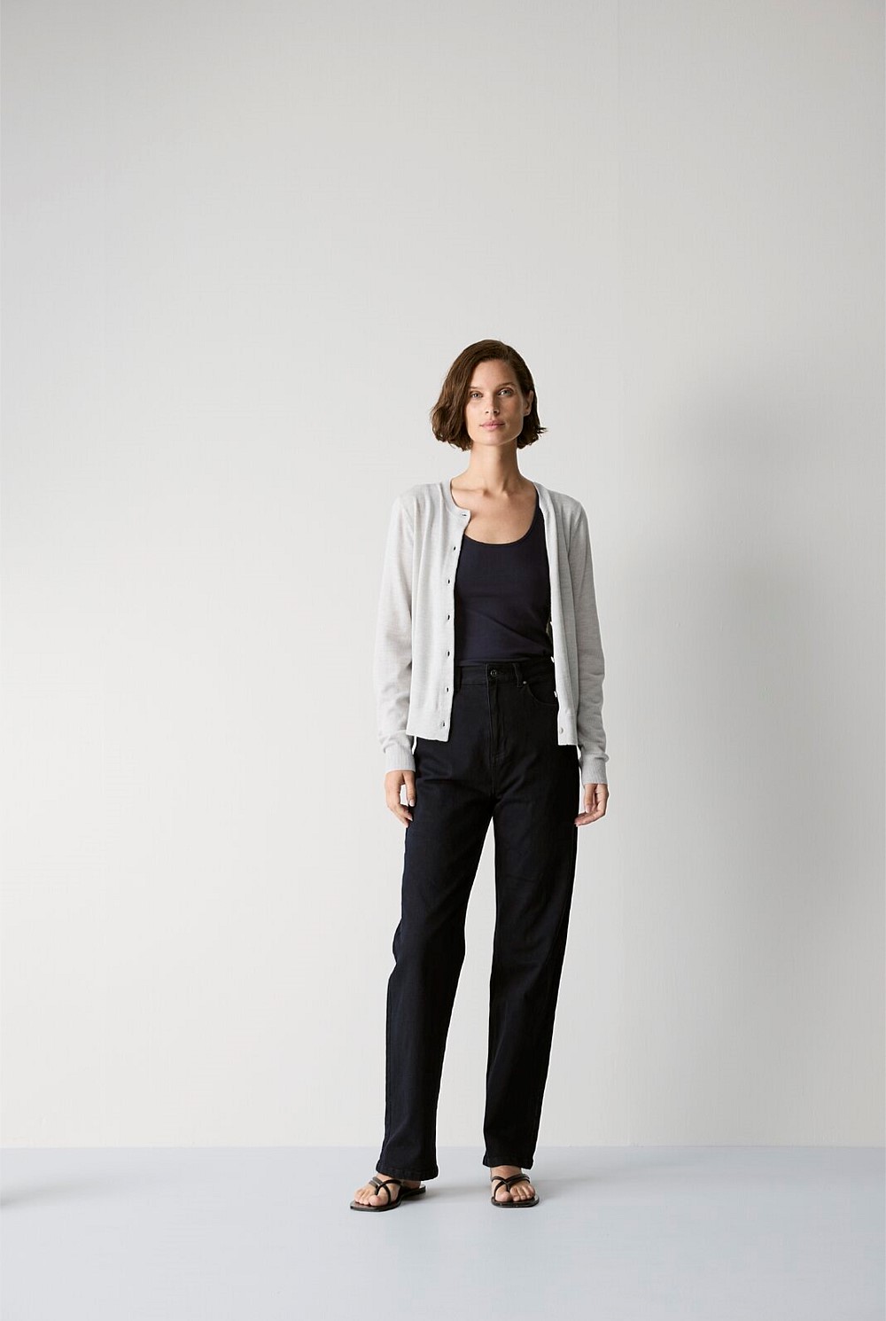 Merino Classic Crew Cardigan