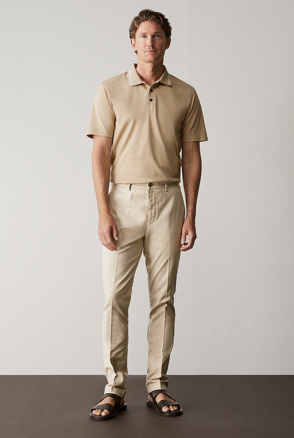 Cotton Interlock Marle Contrast Polo