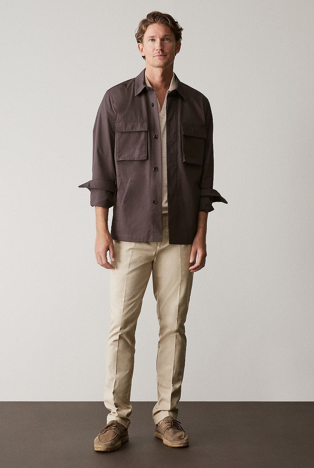 Cotton Twill Pocket Detail Jacket