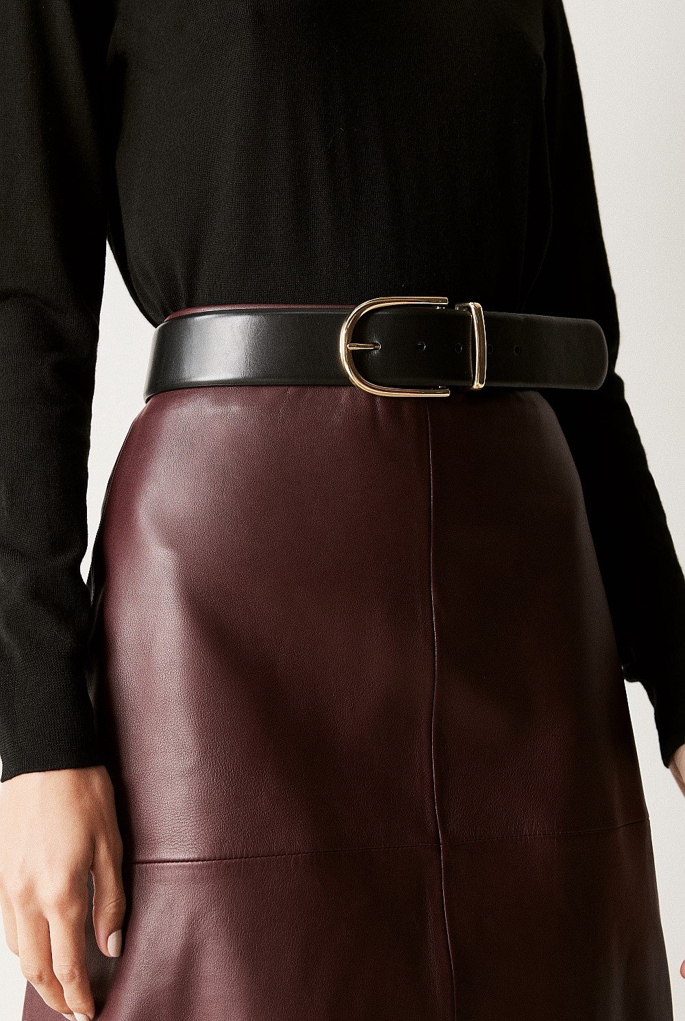 Leather Classic Wide Belt