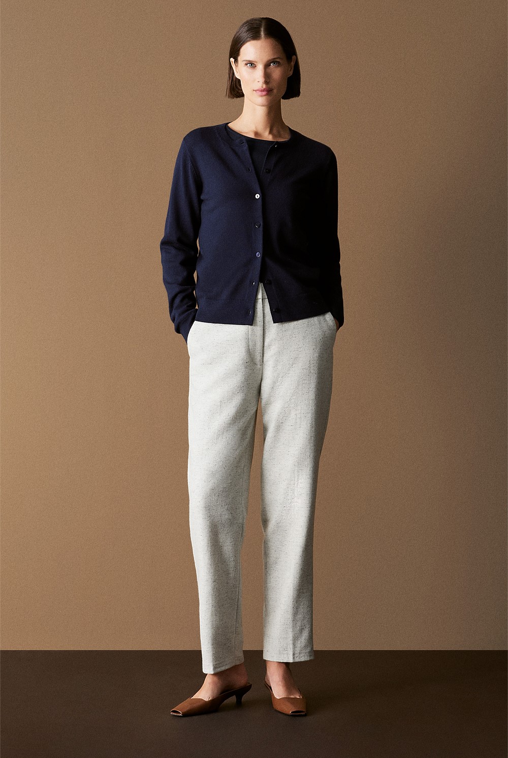Merino Classic Crew Cardigan