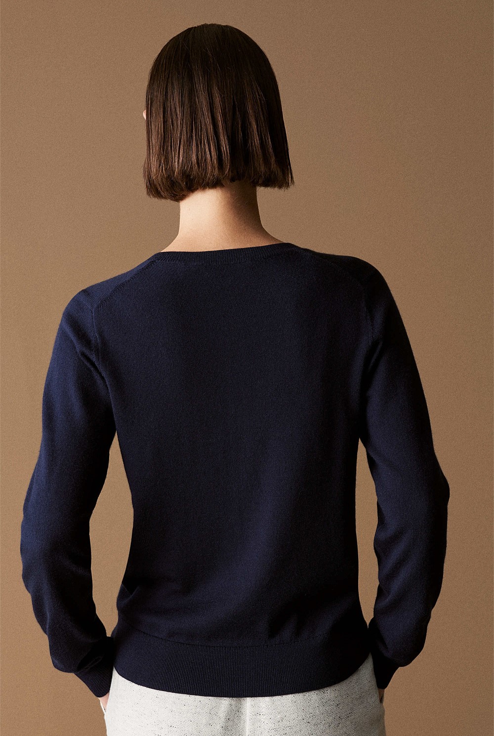 Merino Classic Crew Cardigan