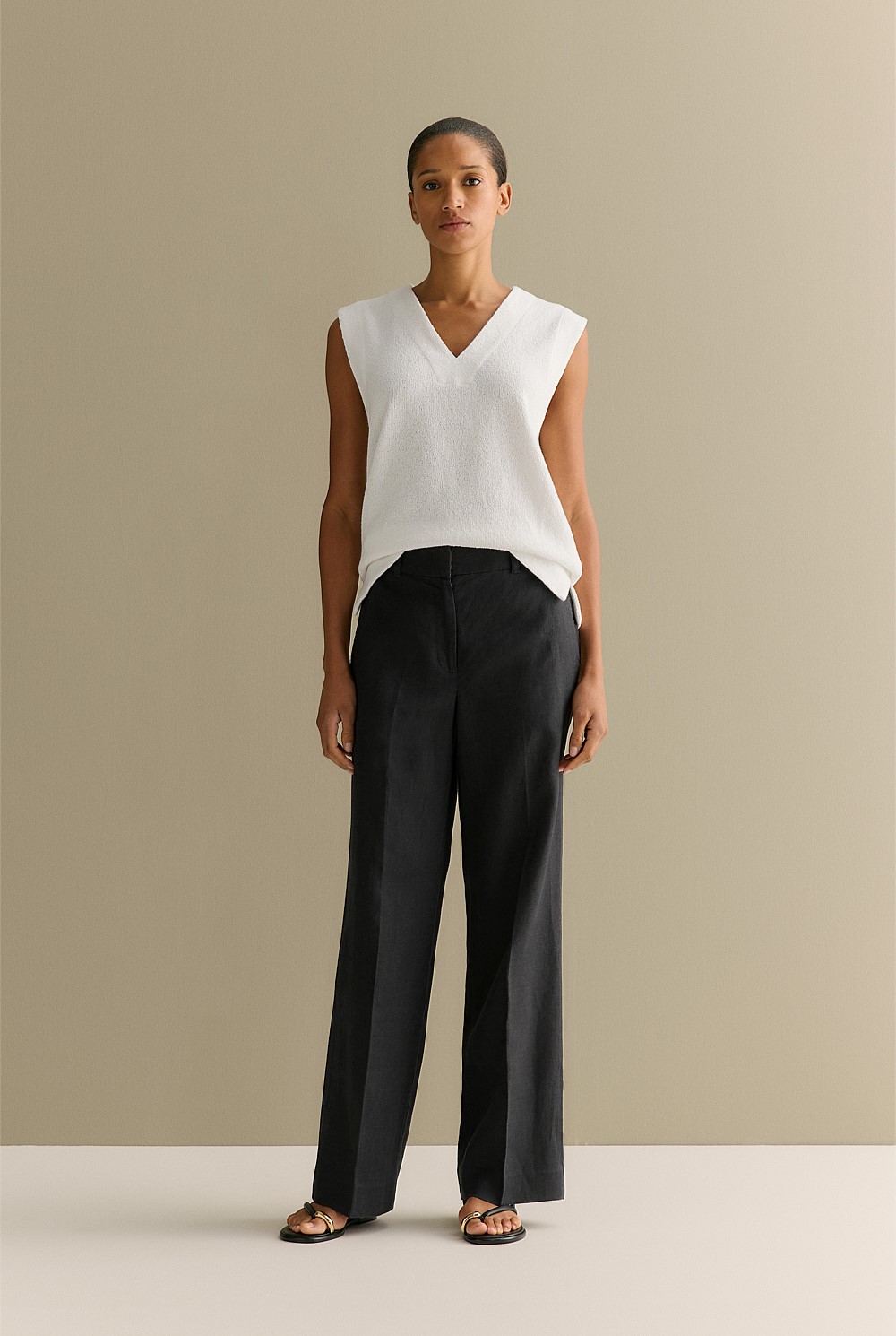 Linen Wide Leg Pant