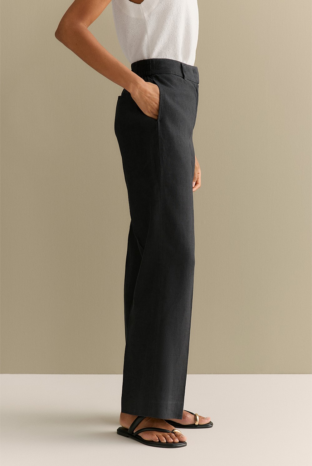 Linen Wide Leg Pant