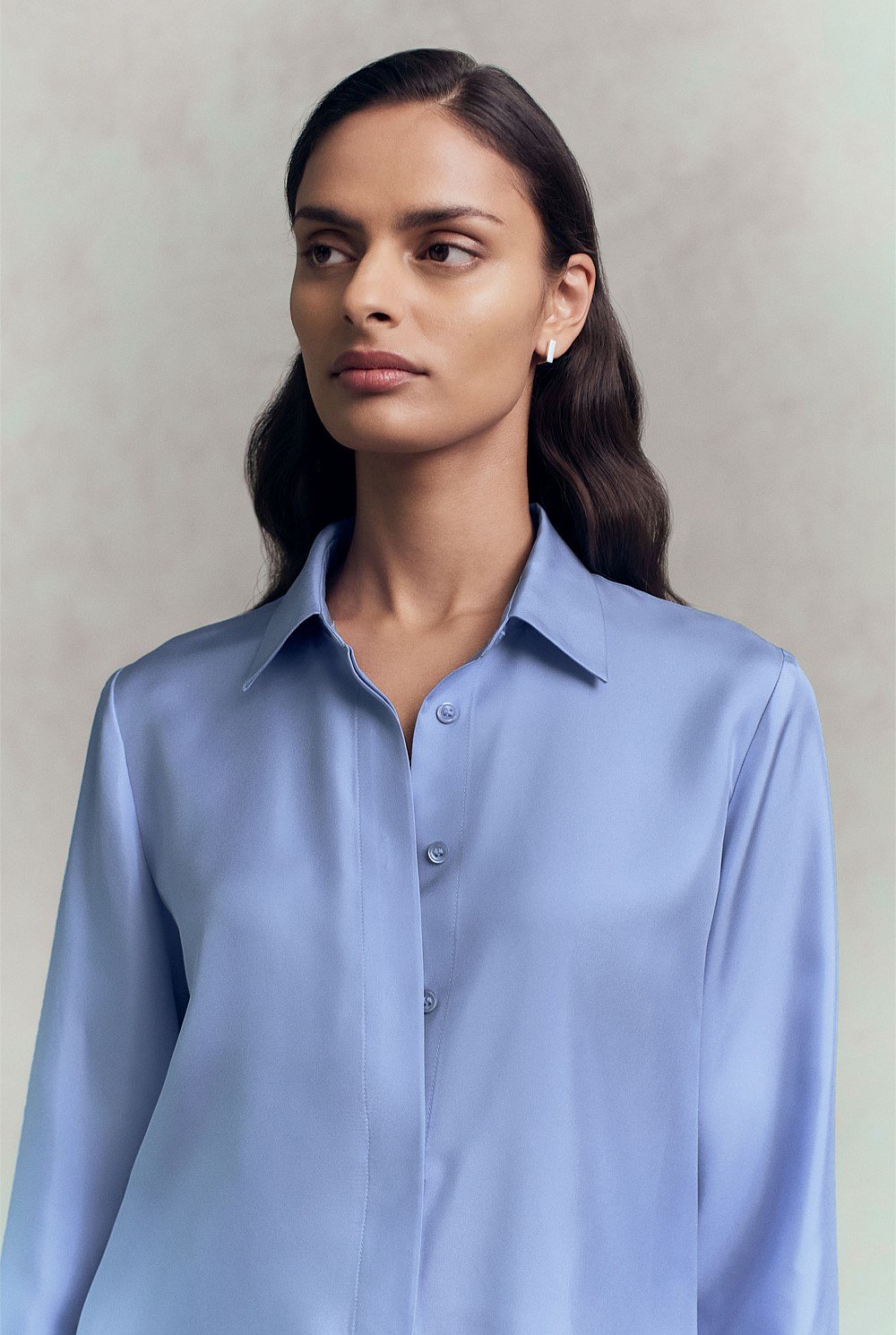 Silk Twill Classic Shirt