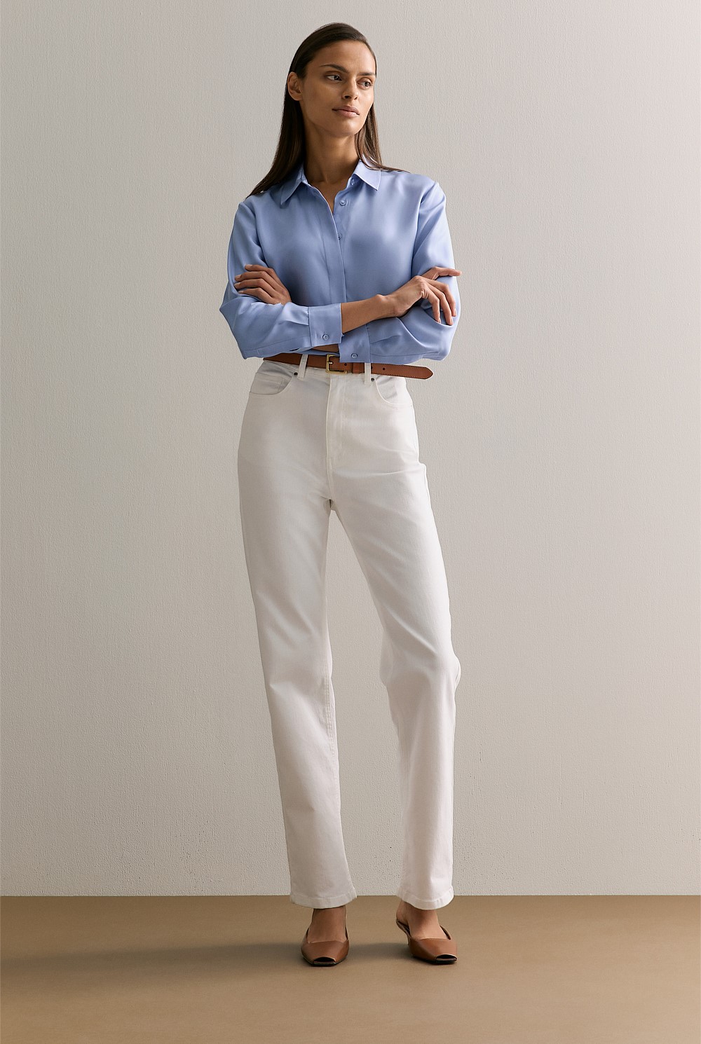 Silk Twill Classic Shirt