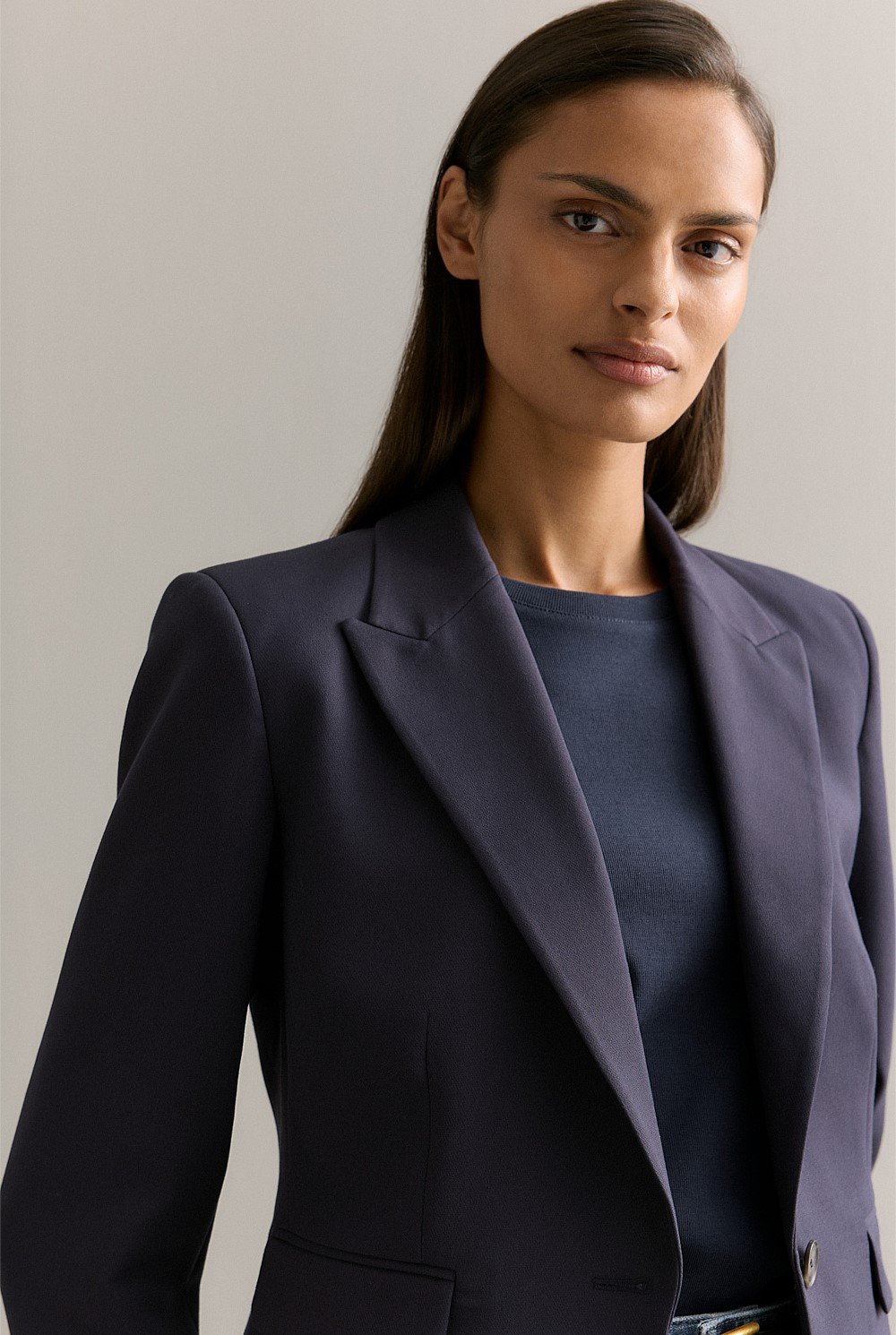 Single Breasted Cropped Blazer