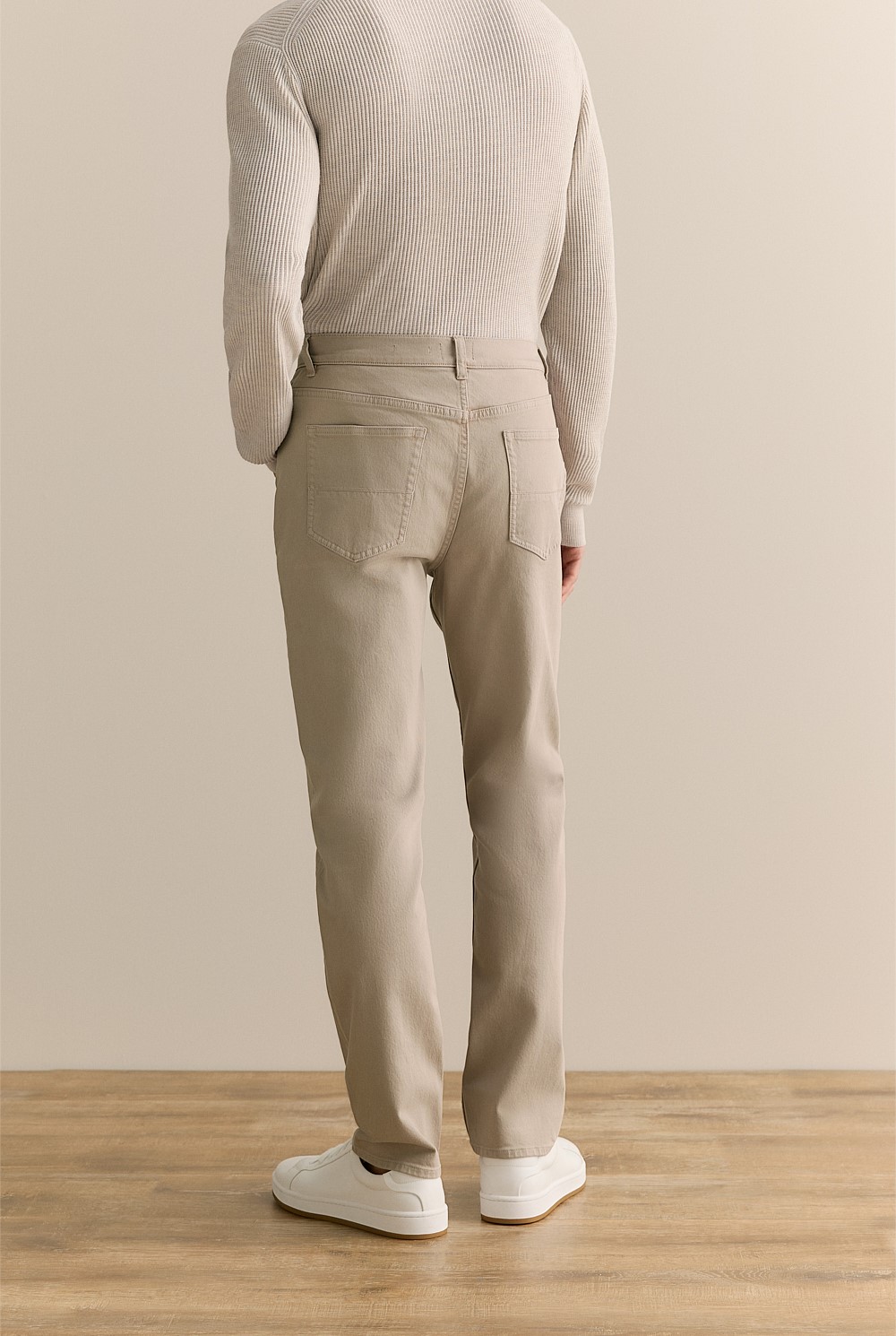 Garment Dyed Cotton Five Pocket Pant