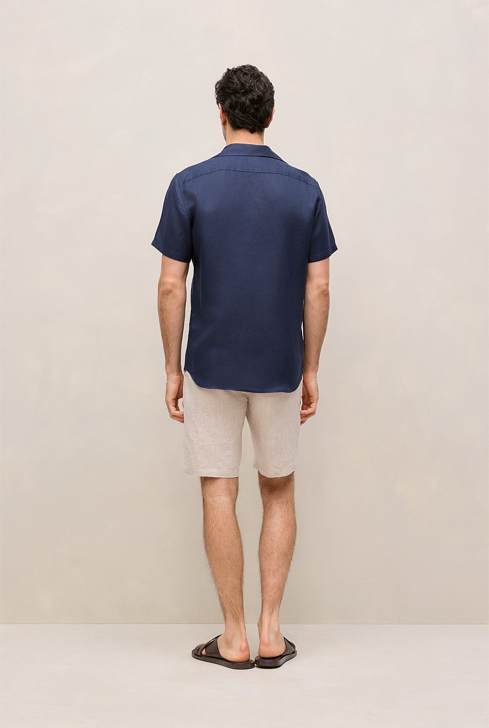 Regular Fit Linen Short Sleeve Shirt