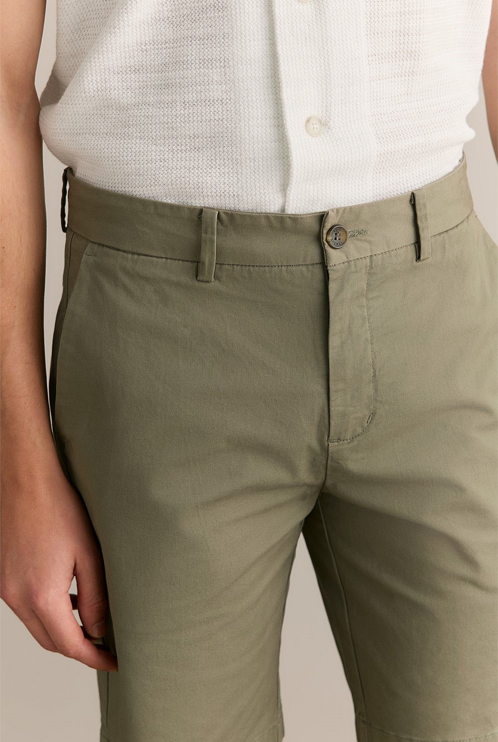 Cotton Twill Chino Short