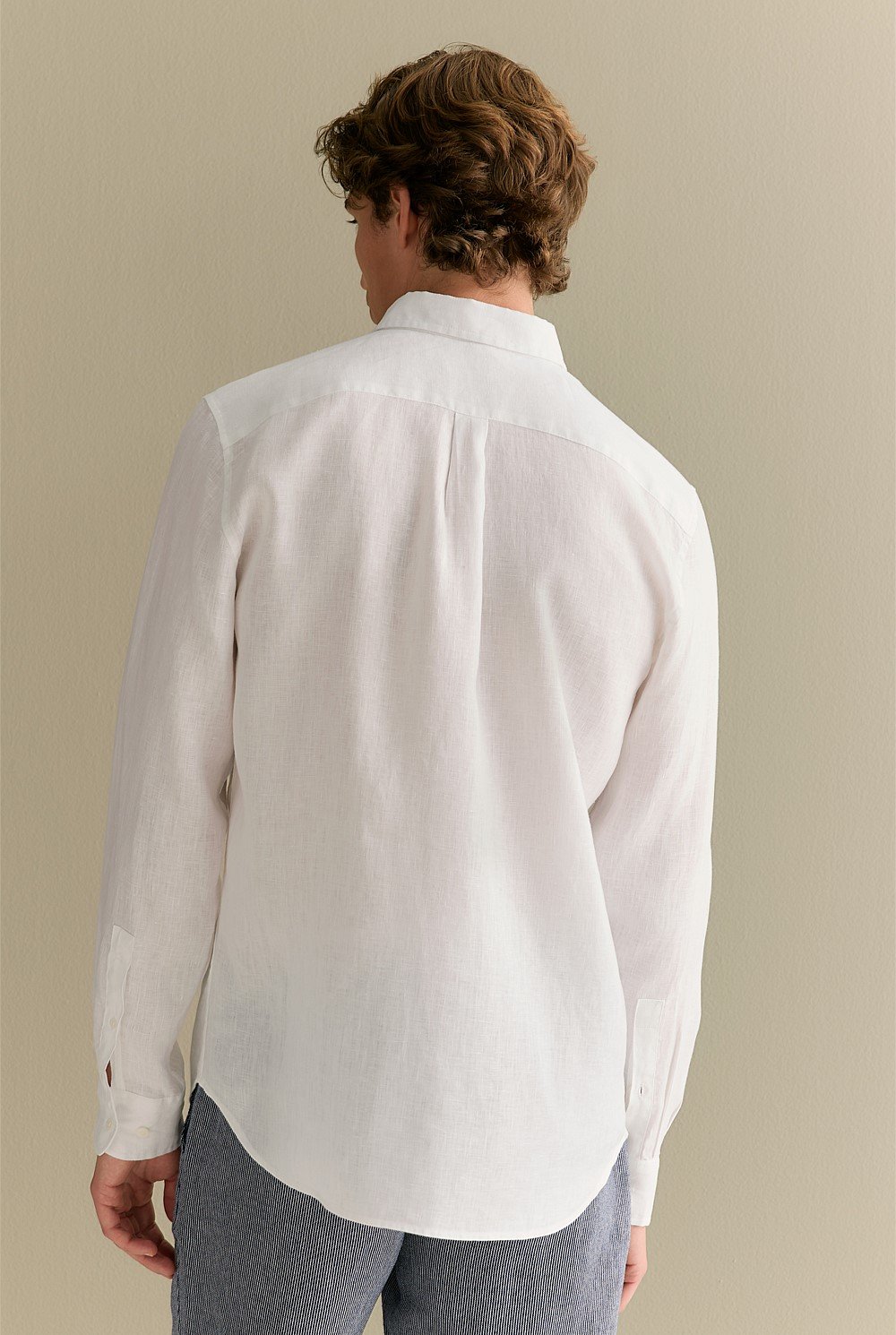 Regular Fit Linen Long Sleeve Shirt