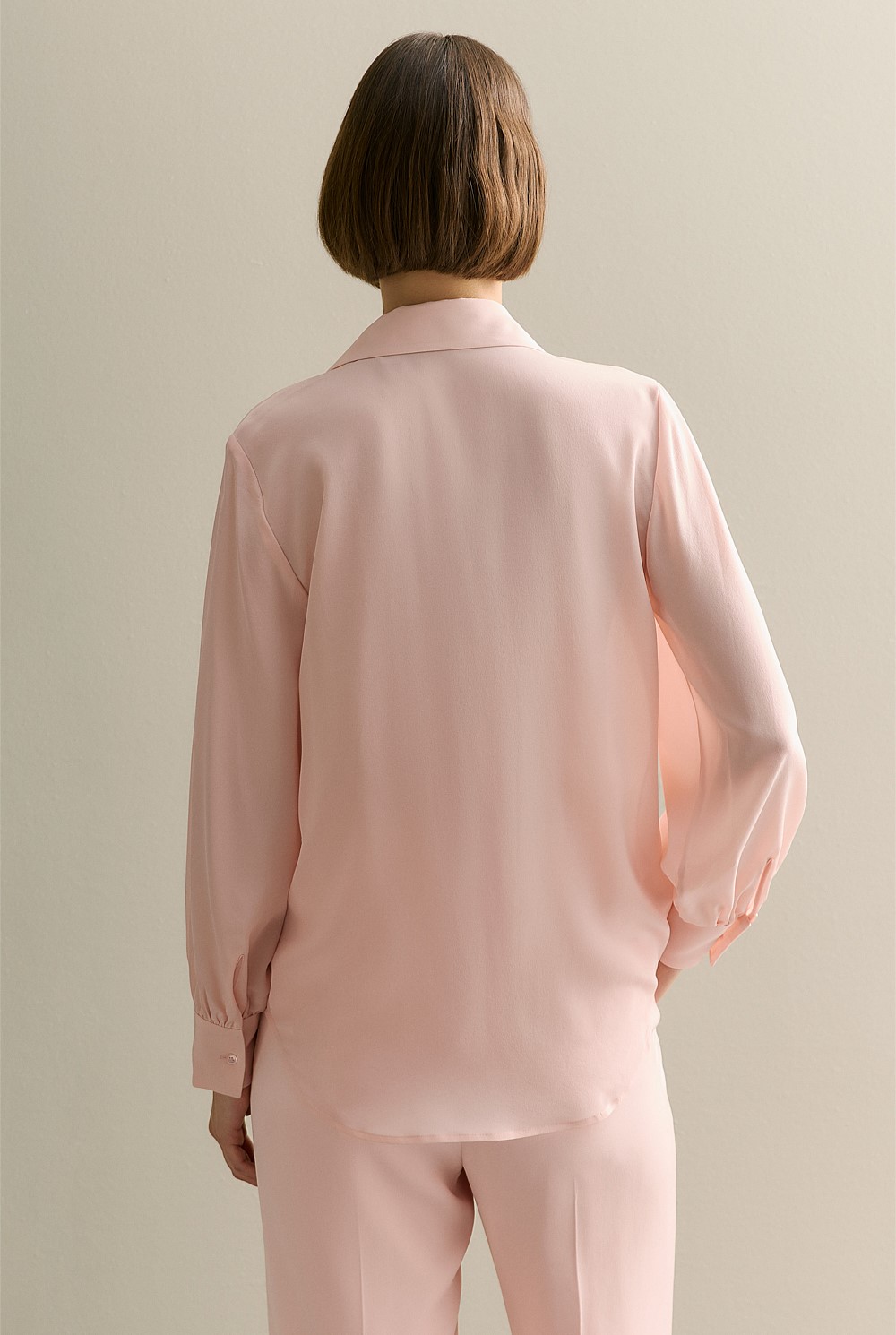 Silk Gather Detail Shirt