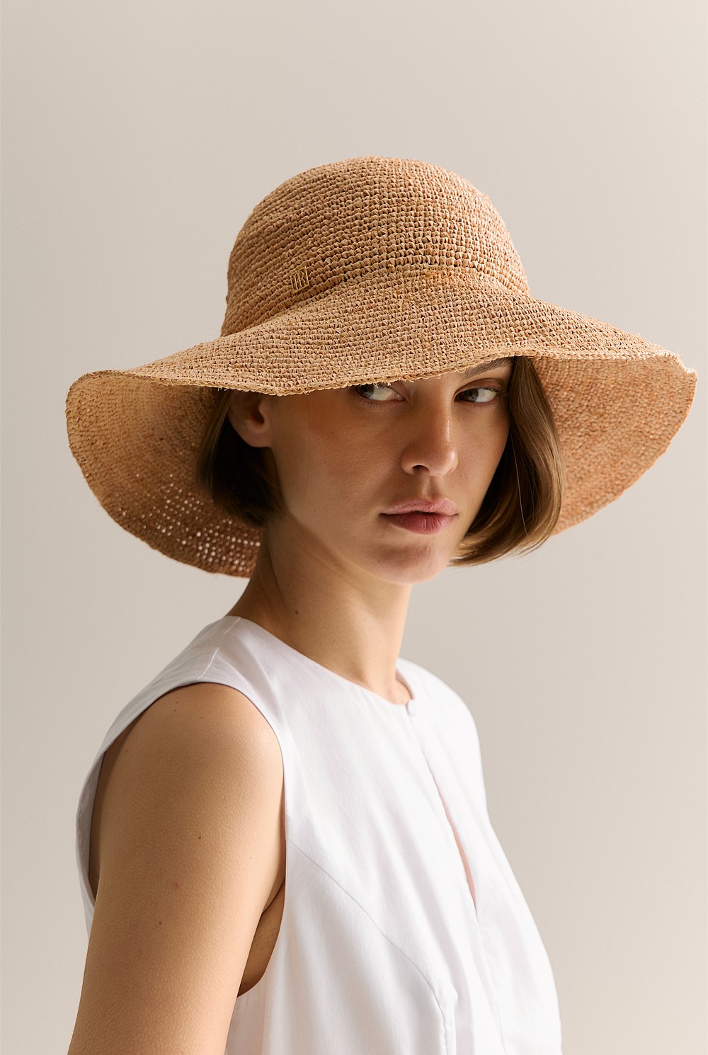 Audrey Raffia Sun Hat