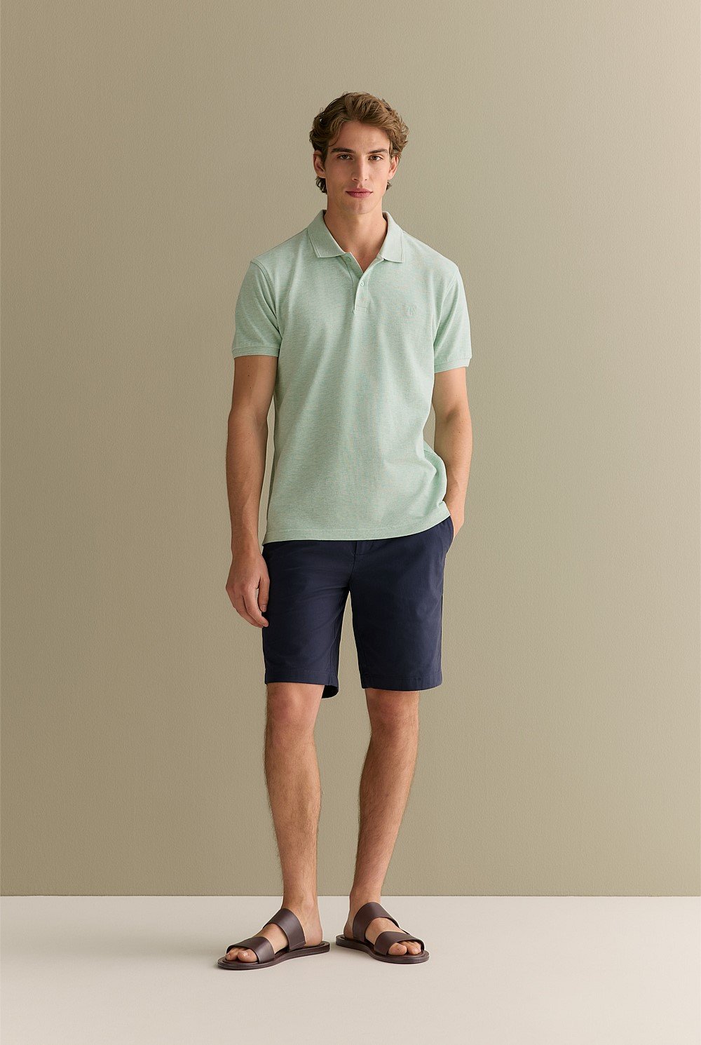 Classic Pique Marle Monogram Polo