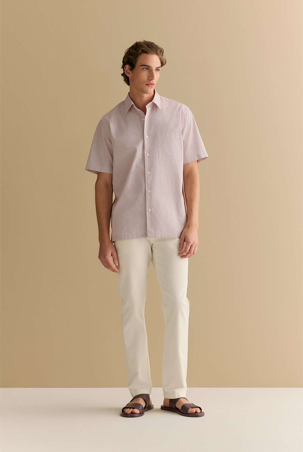 Cotton Dobby Short Sleeve Shirt